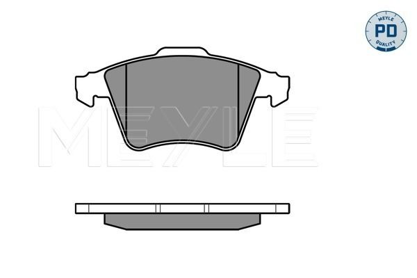 Brake Pad Set, disc brake MEYLE 025 237 4919/PD