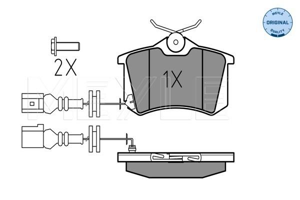 Brake Pad Set, disc brake MEYLE 025 238 2317/W