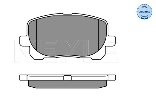 Brake Pad Set, disc brake MEYLE 025 238 3617