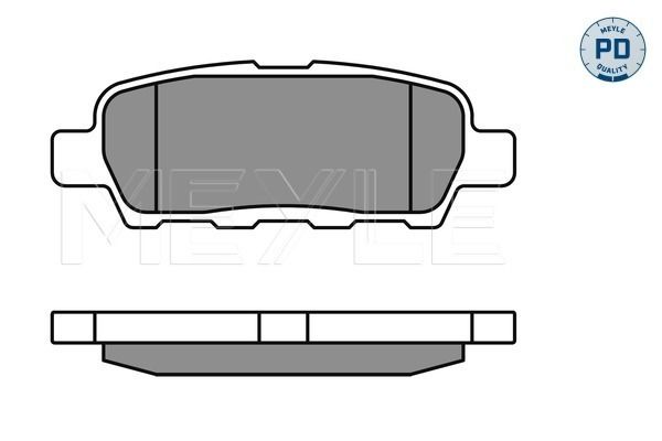 Brake Pad Set, disc brake MEYLE 025 238 7114/PD