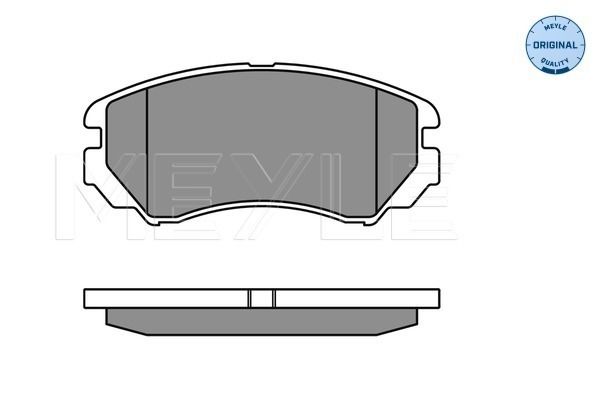 Brake Pad Set, disc brake MEYLE 025 238 9116/W