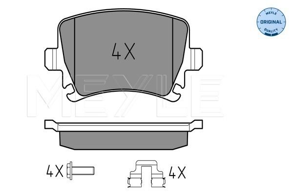 Brake Pad Set, disc brake MEYLE 025 239 1417