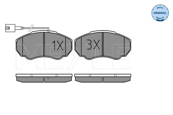 Brake Pad Set, disc brake MEYLE 025 239 1719/W