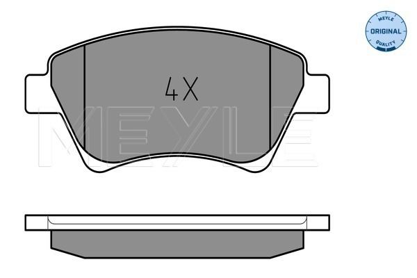 Brake Pad Set, disc brake MEYLE 025 239 3018