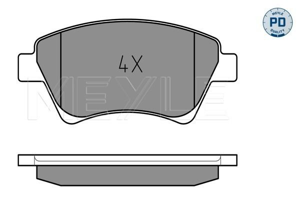 Brake Pad Set, disc brake MEYLE 025 239 3018/PD