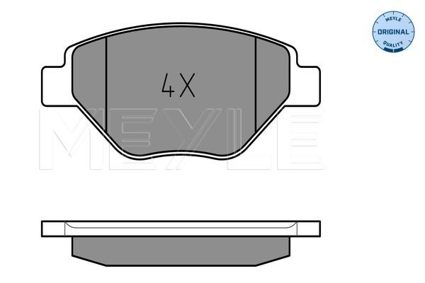 Brake Pad Set, disc brake MEYLE 025 239 3418