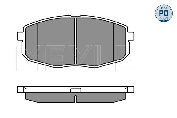 Brake Pad Set, disc brake MEYLE 025 239 6617/PD