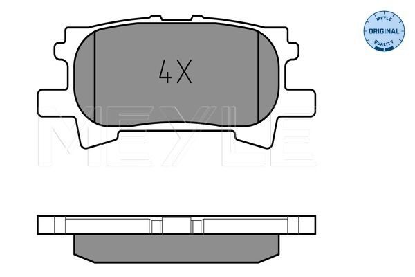 Brake Pad Set, disc brake MEYLE 025 239 6715