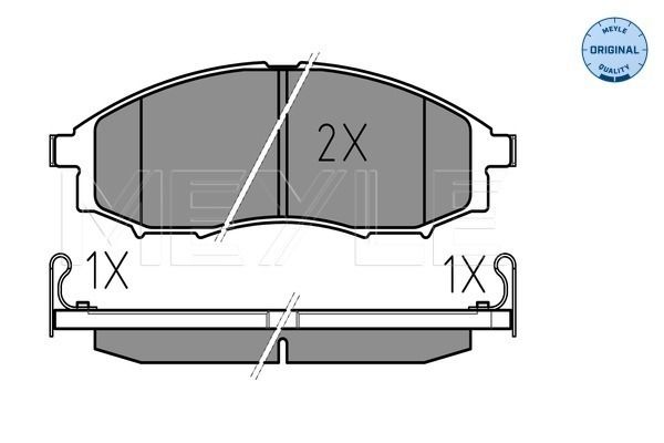 Brake Pad Set, disc brake MEYLE 025 239 7017/W