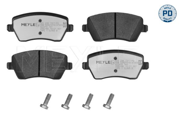 Brake Pad Set, disc brake MEYLE 025 239 7317/PD