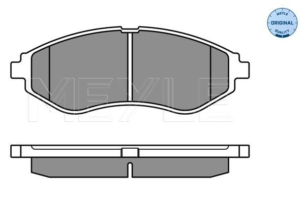 Brake Pad Set, disc brake MEYLE 025 239 7417