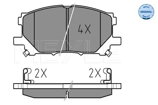 Brake Pad Set, disc brake MEYLE 025 239 8916