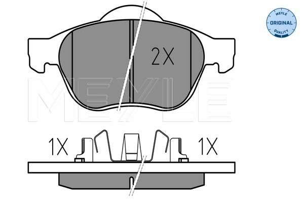 Brake Pad Set, disc brake MEYLE 025 239 9617/W