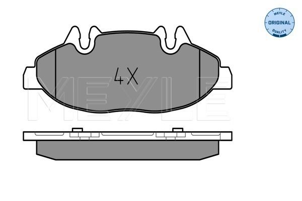 Brake Pad Set, disc brake MEYLE 025 240 0720