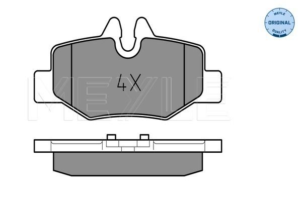 Brake Pad Set, disc brake MEYLE 025 240 0817