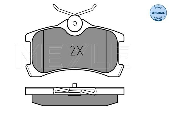 Brake Pad Set, disc brake MEYLE 025 240 1314/W