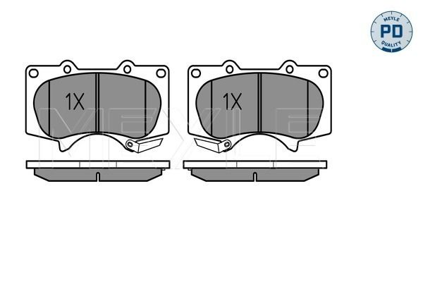 Brake Pad Set, disc brake MEYLE 025 240 2417/PD