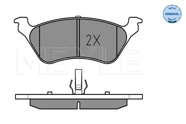 Brake Pad Set, disc brake MEYLE 025 240 3616/W