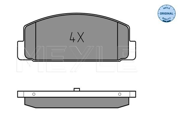 Brake Pad Set, disc brake MEYLE 025 240 4514