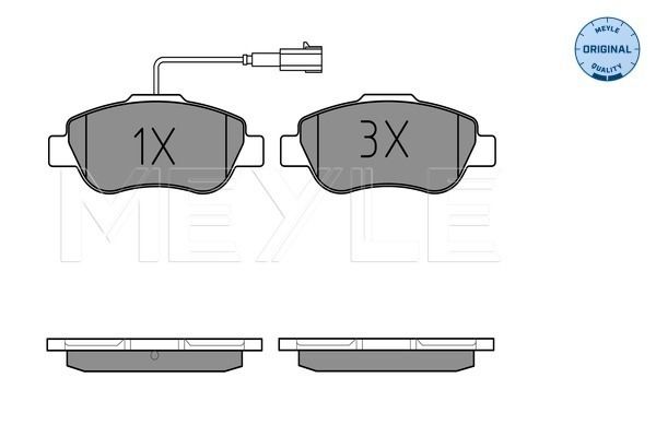 Brake Pad Set, disc brake MEYLE 025 240 7218