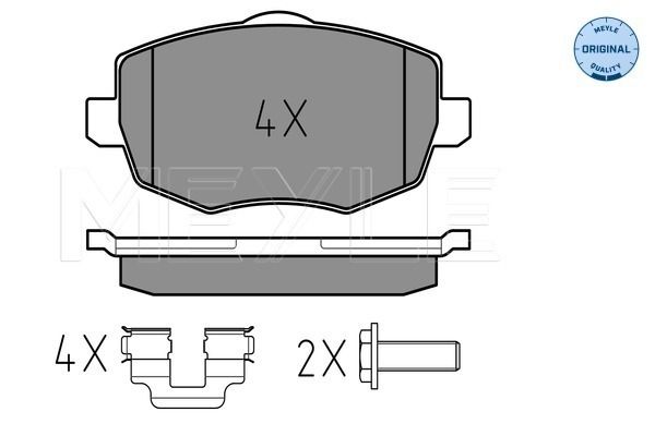 Brake Pad Set, disc brake MEYLE 025 240 7316