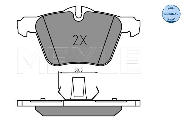 Brake Pad Set, disc brake MEYLE 025 240 7920