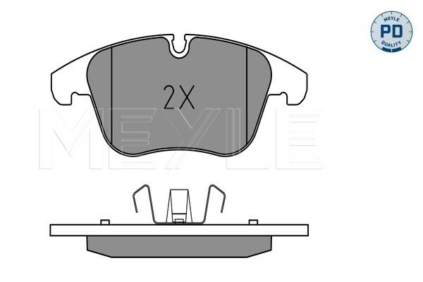 Brake Pad Set, disc brake MEYLE 025 240 8418/PD