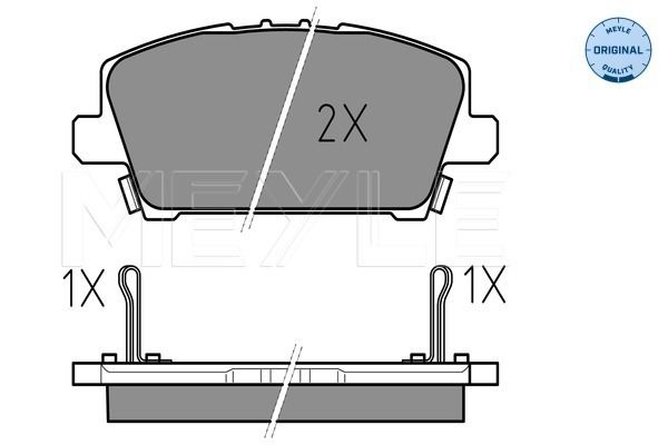 Brake Pad Set, disc brake MEYLE 025 240 8717/W