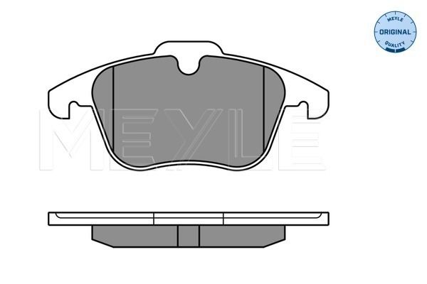 Brake Pad Set, disc brake MEYLE 025 241 2319