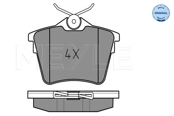 Brake Pad Set, disc brake MEYLE 025 241 3517