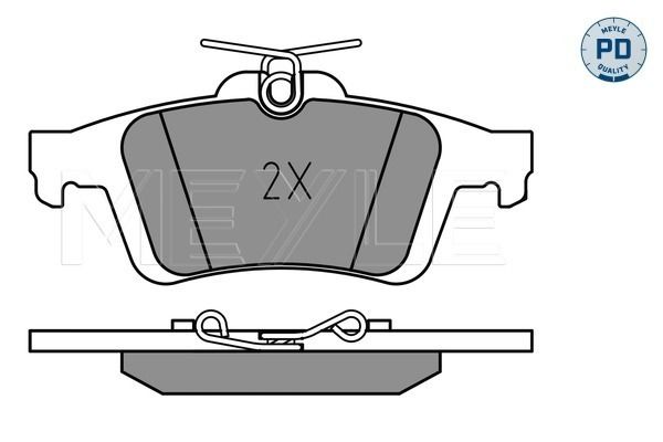 Brake Pad Set, disc brake MEYLE 025 241 3717/PD