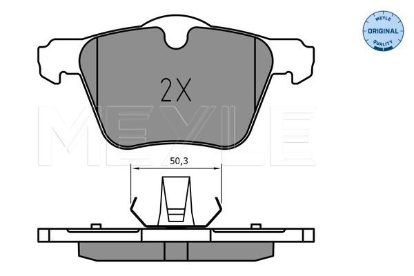 Brake Pad Set, disc brake MEYLE 025 241 4218