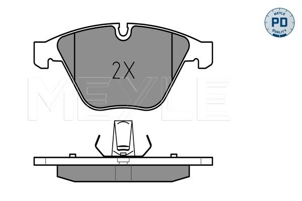 Brake Pad Set, disc brake MEYLE 025 241 6120/PD