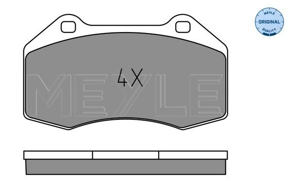 Brake Pad Set, disc brake MEYLE 025 241 6215