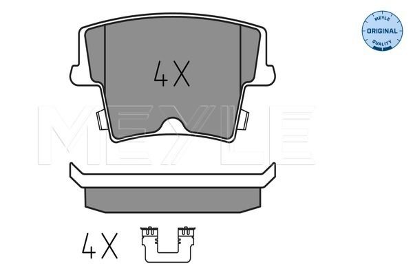 Brake Pad Set, disc brake MEYLE 025 241 6318