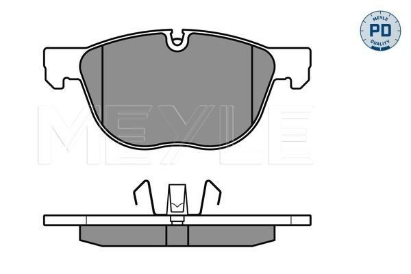 Brake Pad Set, disc brake MEYLE 025 241 7019/PD