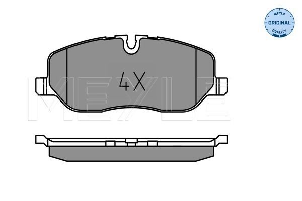 Brake Pad Set, disc brake MEYLE 025 241 9118