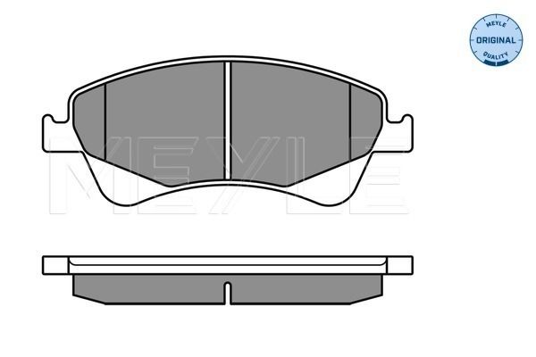 Brake Pad Set, disc brake MEYLE 025 242 0419/W