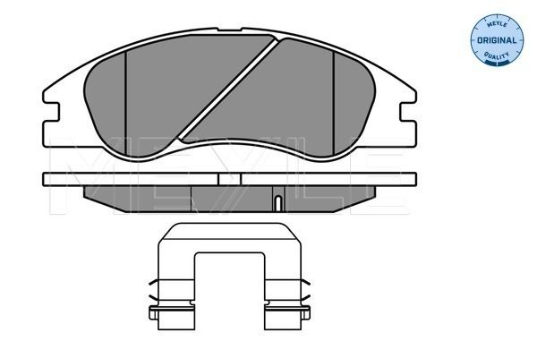 Brake Pad Set, disc brake MEYLE 025 242 1817/W