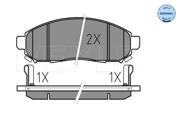 Brake Pad Set, disc brake MEYLE 025 242 2716/W