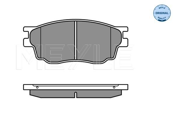 Brake Pad Set, disc brake MEYLE 025 242 4616/W