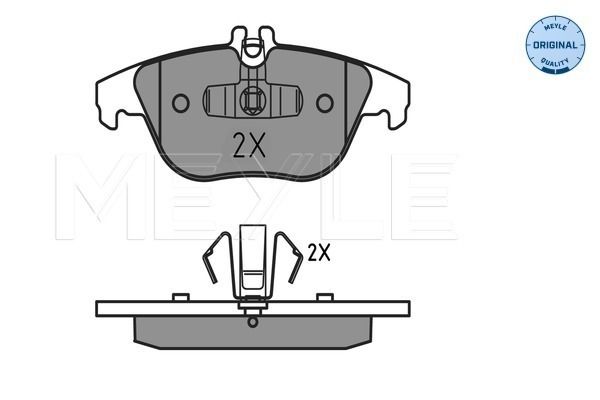 Brake Pad Set, disc brake MEYLE 025 242 5418