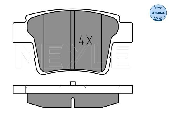 Brake Pad Set, disc brake MEYLE 025 242 6017