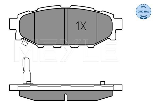 Brake Pad Set, disc brake MEYLE 025 242 7114/W