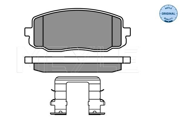 Brake Pad Set, disc brake MEYLE 025 242 7516/W