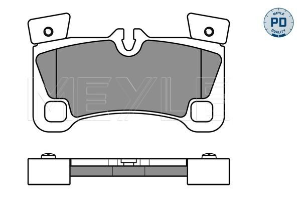 Brake Pad Set, disc brake MEYLE 025 242 9616/PD