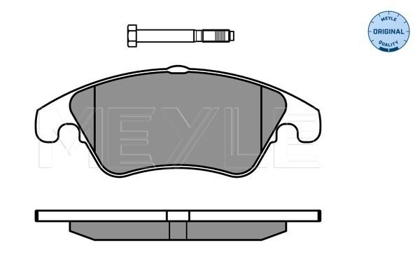 Brake Pad Set, disc brake MEYLE 025 243 1019