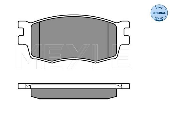 Brake Pad Set, disc brake MEYLE 025 243 1717/W