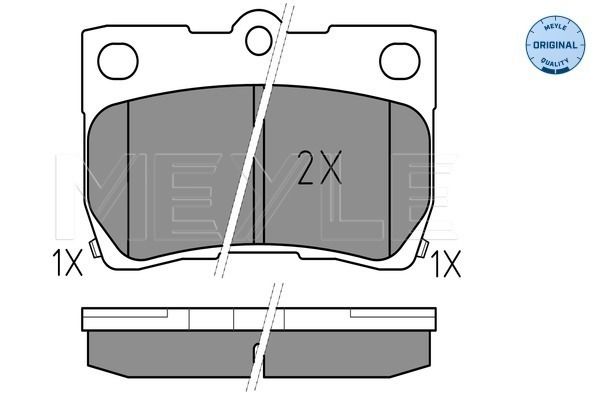 Brake Pad Set, disc brake MEYLE 025 243 2315/W