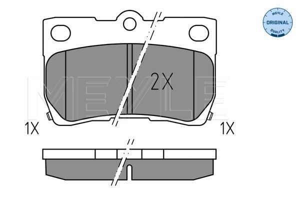 Brake Pad Set, disc brake MEYLE 025 243 2317